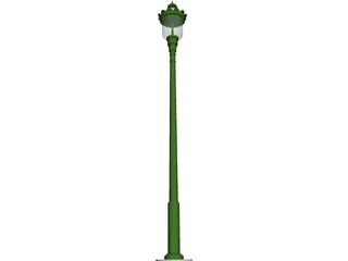 Classic Street Light 3D Model preview