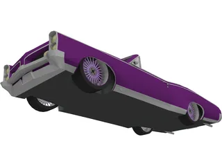 Pontiac GTO Convertible (1967) 3D Model preview