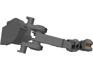 Six Axis Robot ABB4400_45 3D Model preview