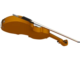 Violin 3D Model preview