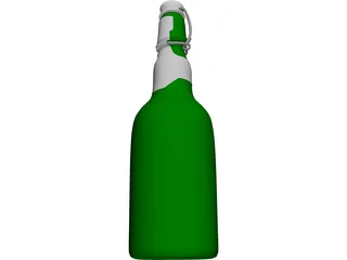 Grolsch Beer Bottle 3D Model preview