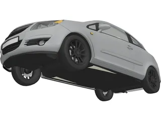 Opel Corsa (2007) 3D Model preview