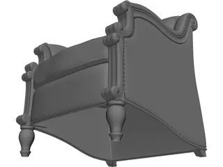 Colonial Chair 3D Model preview