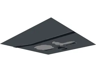 Office Future Concept 3D Model preview
