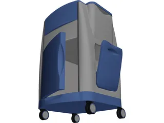 Bedside Cabinet 3D Model preview