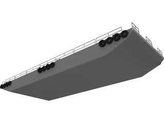 Barge 3D Model preview
