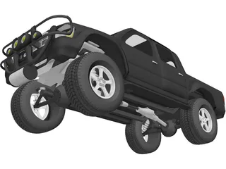 Toyota Hilux [Tuned] 3D Model preview
