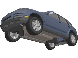 Volkswagen Touareg 3D Model preview