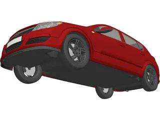 Opel Astra 3D Model preview