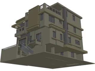Rural House 3D Model preview