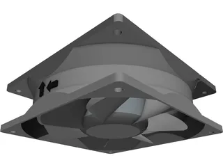 Axial Fan 3D Model preview