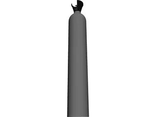 Gas Cylinder 3D Model preview