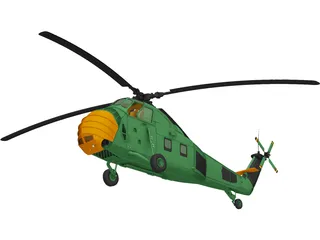 Sikorsky UH-34 Choctaw 3D Model preview