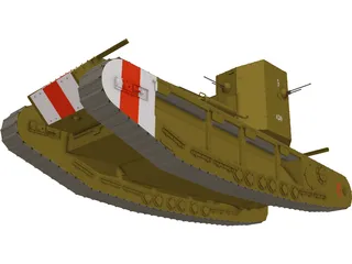 Whippet Tank 3D Model preview