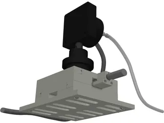Si Detector 3D Model preview