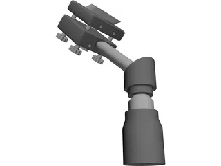 Adjustable Optical Mirror 3D Model preview
