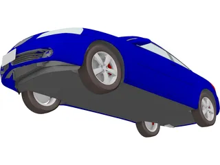 Pontiac G6 Coupe (2007) 3D Model preview