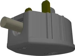 3 Pin Plug 3D Model preview