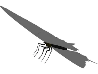Sallow Tail Butterfly 3D Model preview