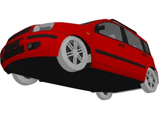 Fiat Panda (2005) 3D Model preview