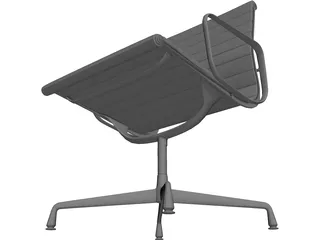 Charles Eames Aluminum Office Ball Chair 3D Model preview