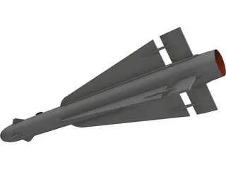 AIM-4D Falcon (RB28) 3D Model preview