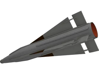AIM-26B Falcon (Rb27) 3D Model preview