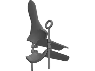 Gynecological Speculum 3D Model preview