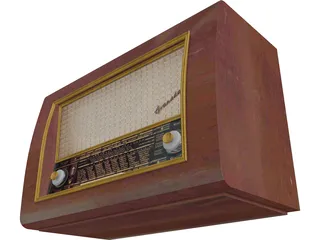 Old Radio 3D Model preview