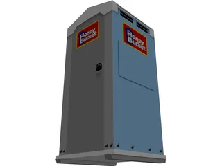 Dixy Toilet 3D Model preview
