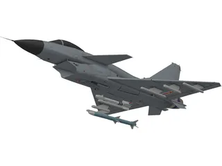 Chengdu J-10 3D Model preview