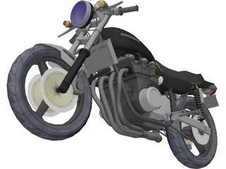 Kawasaki Z900 3D Model preview