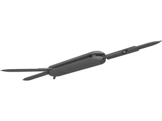 Swiss Mini Knife 3D Model preview