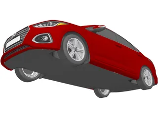 Hyundai Accent (2018) 3D Model preview