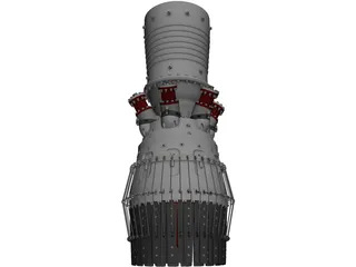 Jet Engine 3D Model preview
