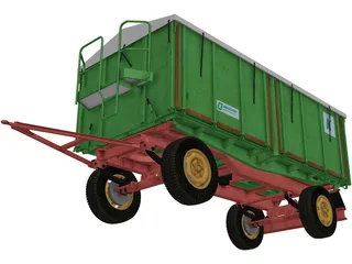 Industrial Trailer 3D Model preview