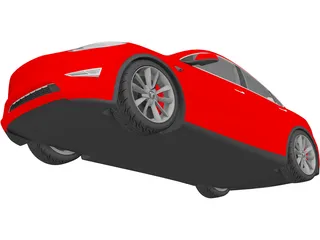 Tesla Model Y (2021) 3D Model preview