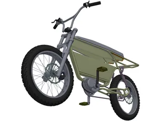 Electric Bicycle 3D Model preview