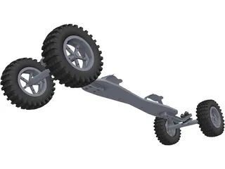 Mountainboard 3D Model preview