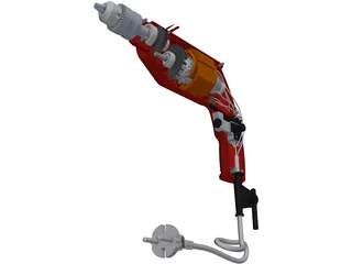 Hand Drill 3D Model preview