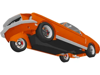 Ford Mustang GT Fastback 390 (1968) 3D Model preview