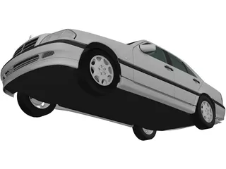 Mercedes-Benz C220 (1998) 3D Model preview