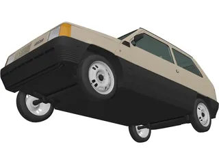 Fiat Panda (1980) 3D Model preview