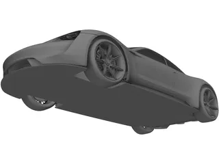 Porsche Mission E (2015) 3D Model preview