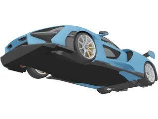 Mclaren Senna (2018) 3D Model preview