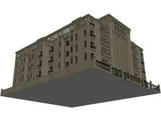 Hotel 3D Model preview