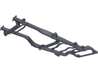 Jeep JK Frame 3D Model preview