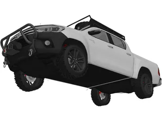 Toyota Hilux [Tuned] 3D Model preview