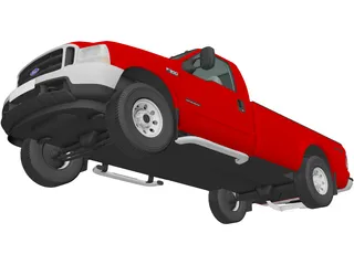 Ford F-350 Super Duty XLT (1999) 3D Model preview