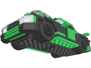 Lego Street Speeder (2010) 3D Model preview